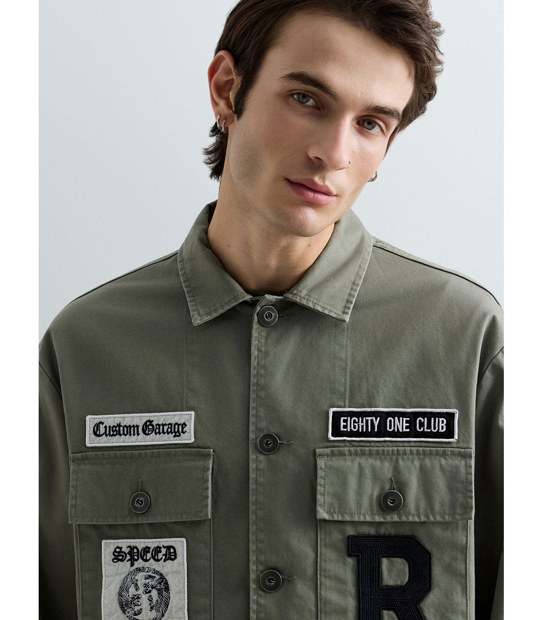 カスタムパッチアーミージャケット 詳細画像 ライトミリタリー 5